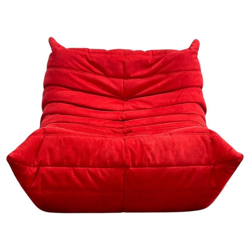 Ligne Roset Red Togo Fireside Chair by Michel Ducaroy