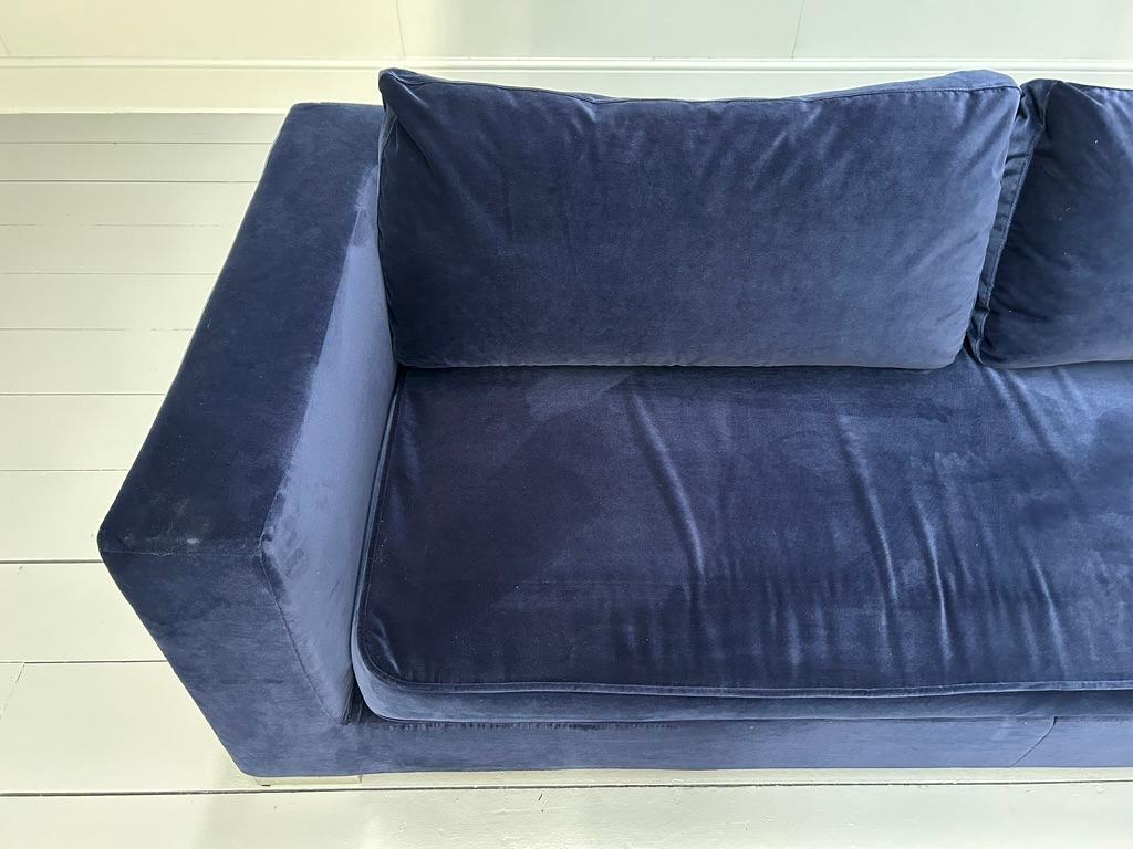 Divano e pouf a 3 posti 