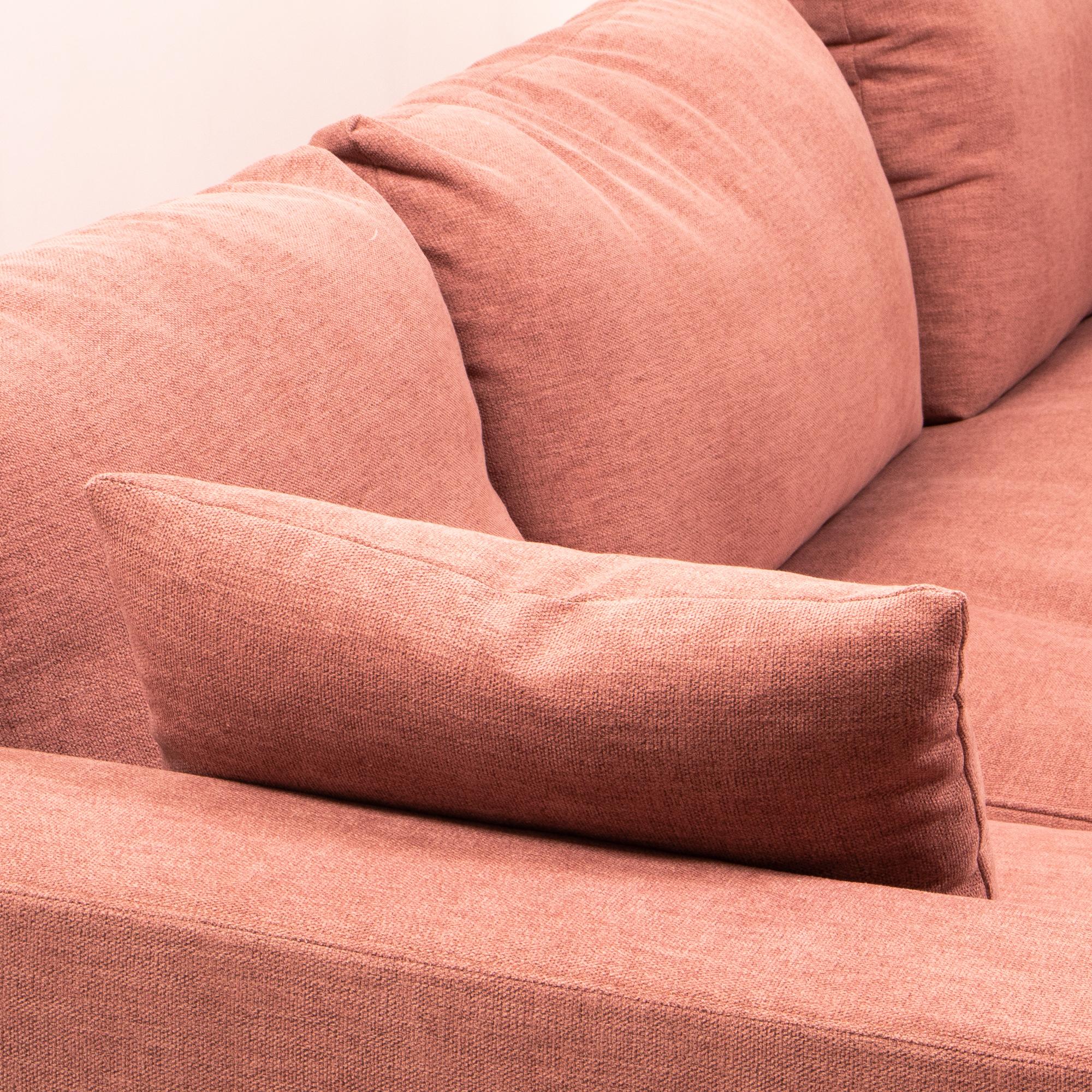 Ligne Roset Rive Gauche Corner Sofa by Didier Gomez in Dusky Pink 2