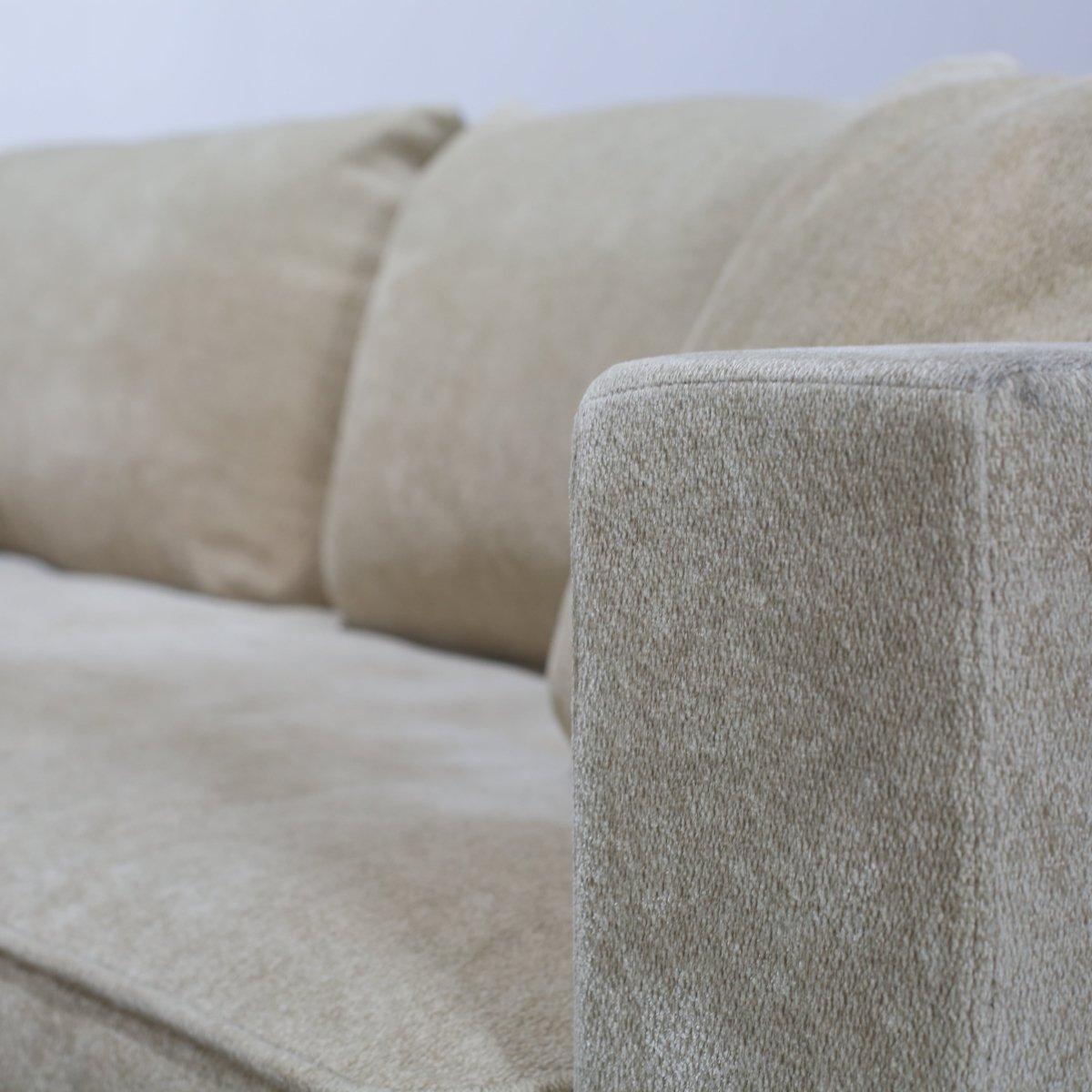 Introducing the Rive Gauche Sofa 
Ottoman by Ligne Roset, a luxurious addition to any living space. Crafted with high quality materials and impeccable attention to detail, this sofa and ottoman set combines both comfort and elegance. The sleek