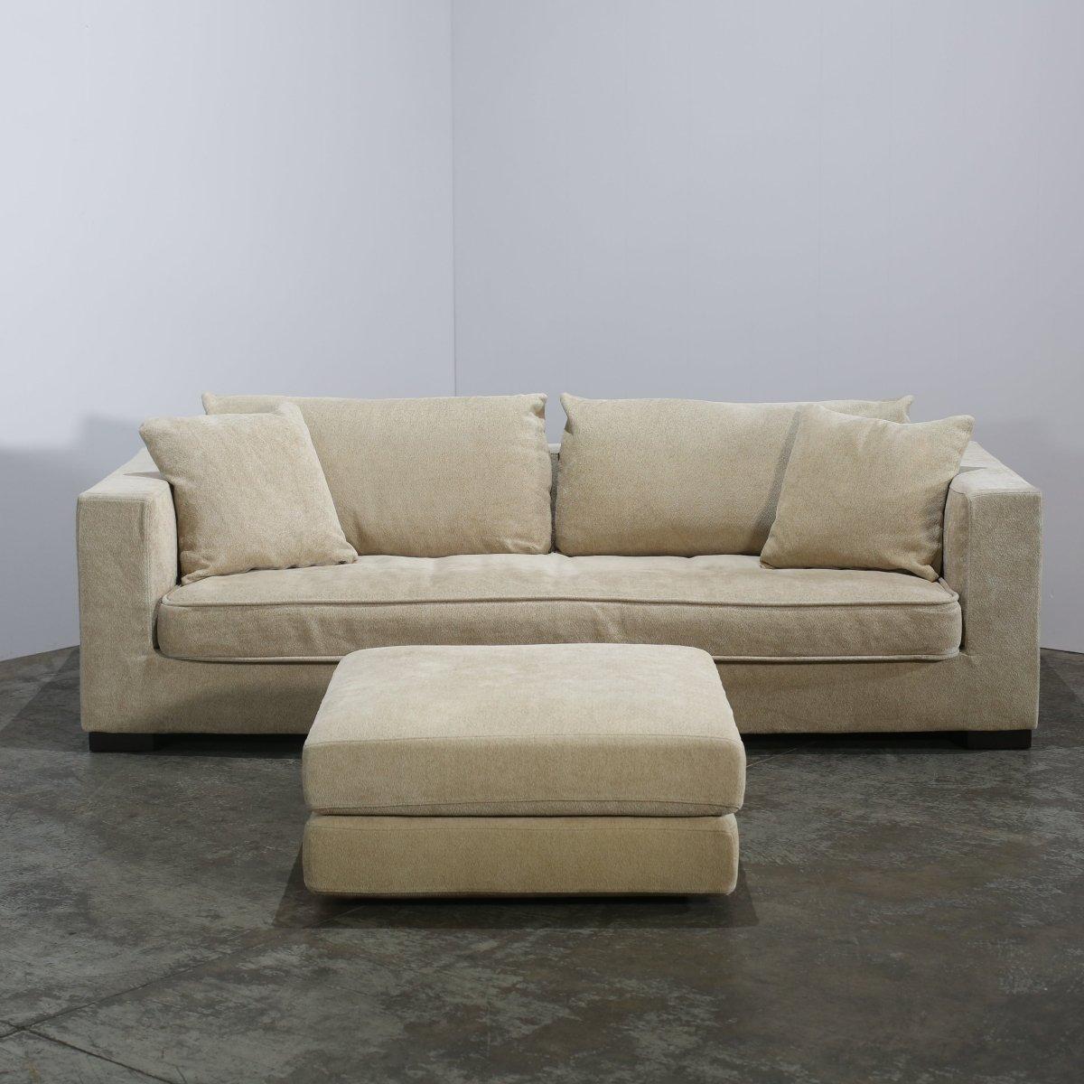 Francese Ligne Roset Rive Gauche Sofa & Ottoman in vendita