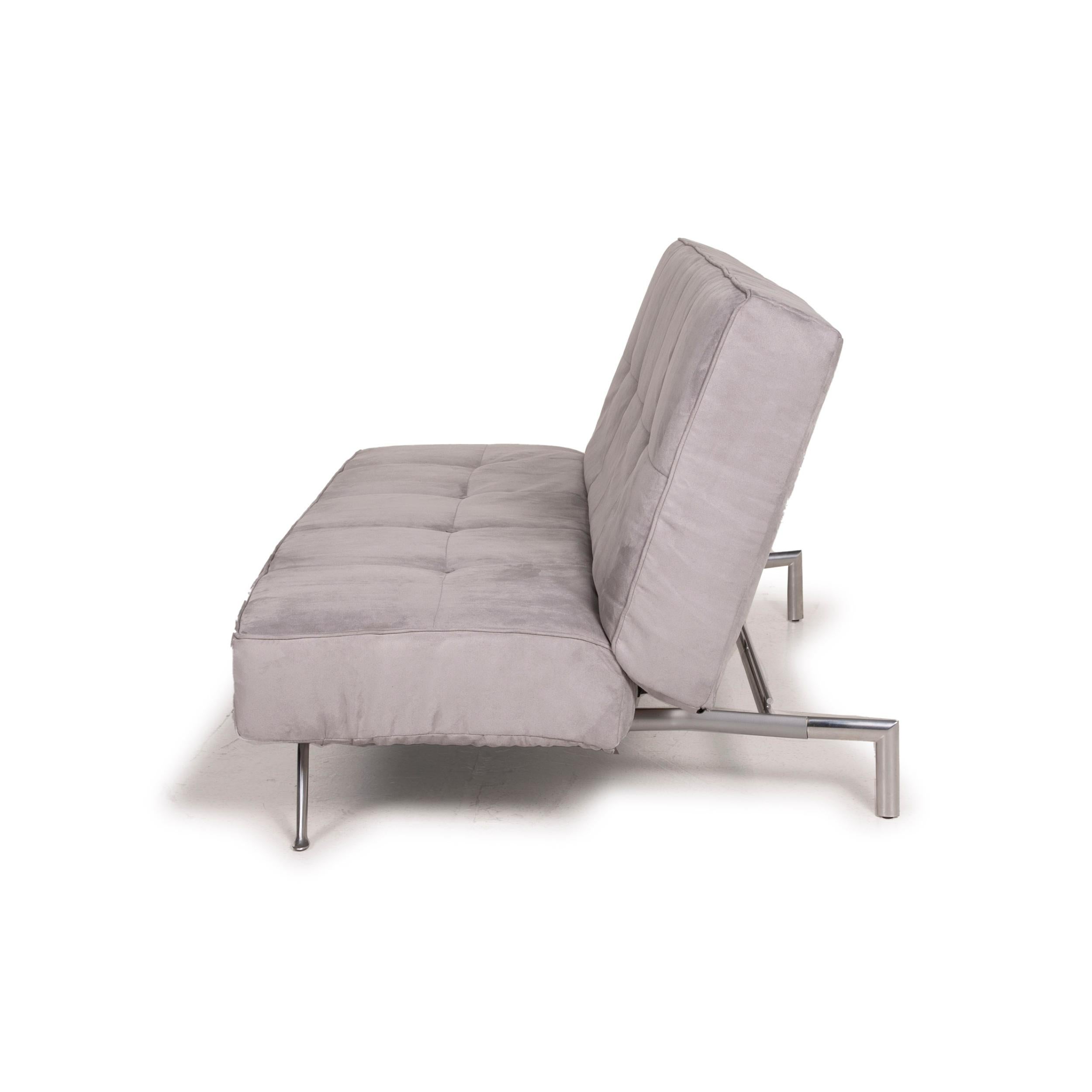 Ligne Roset Smala Fabric Sofa Gray Three-Seater Function Reclining Function 5