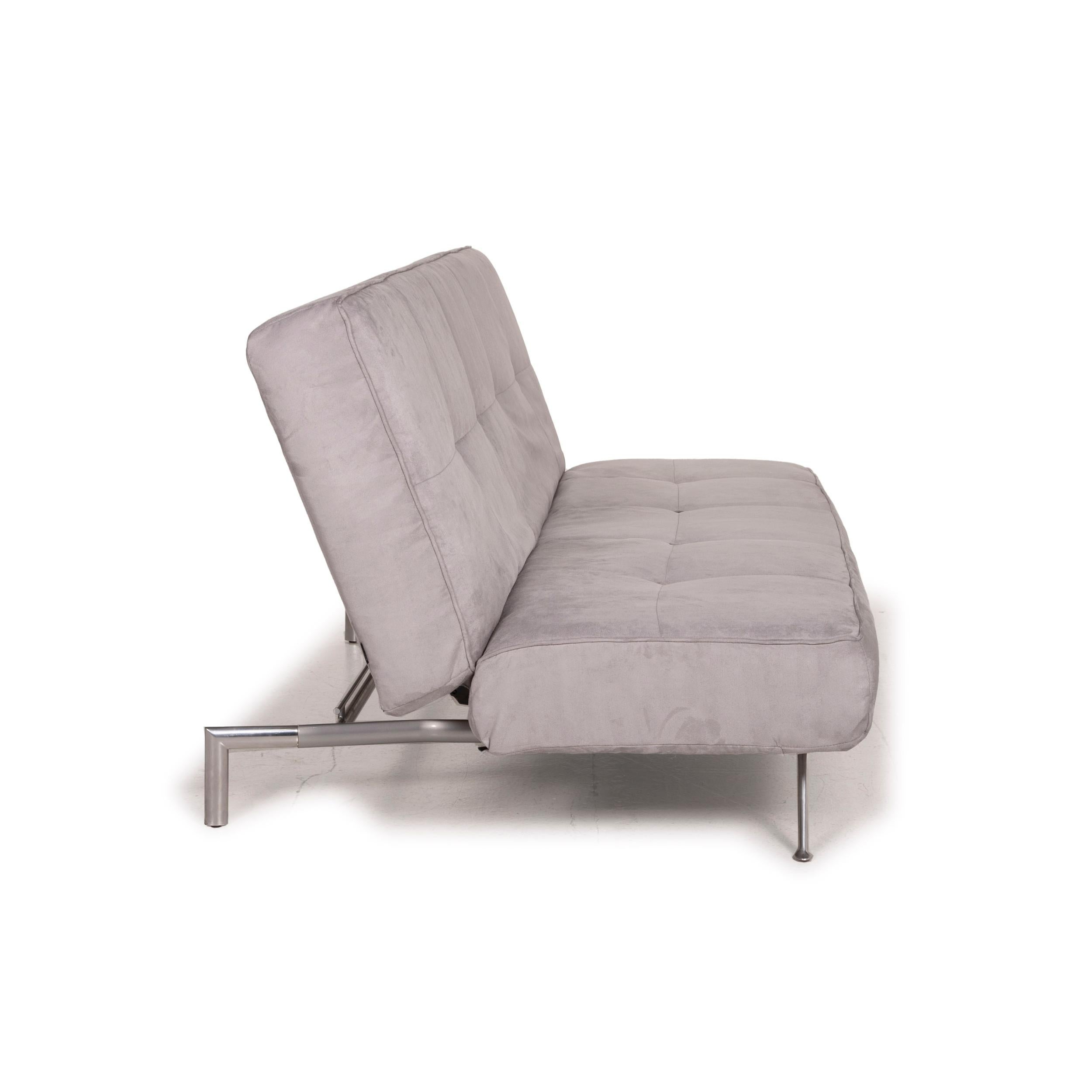 Ligne Roset Smala Fabric Sofa Gray Three-Seater Function Reclining Function 3