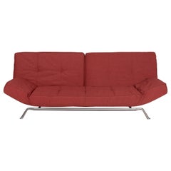 Ligne Roset Smala Stoffsofa Dreisitzer Schlafsofa Rot Rosé