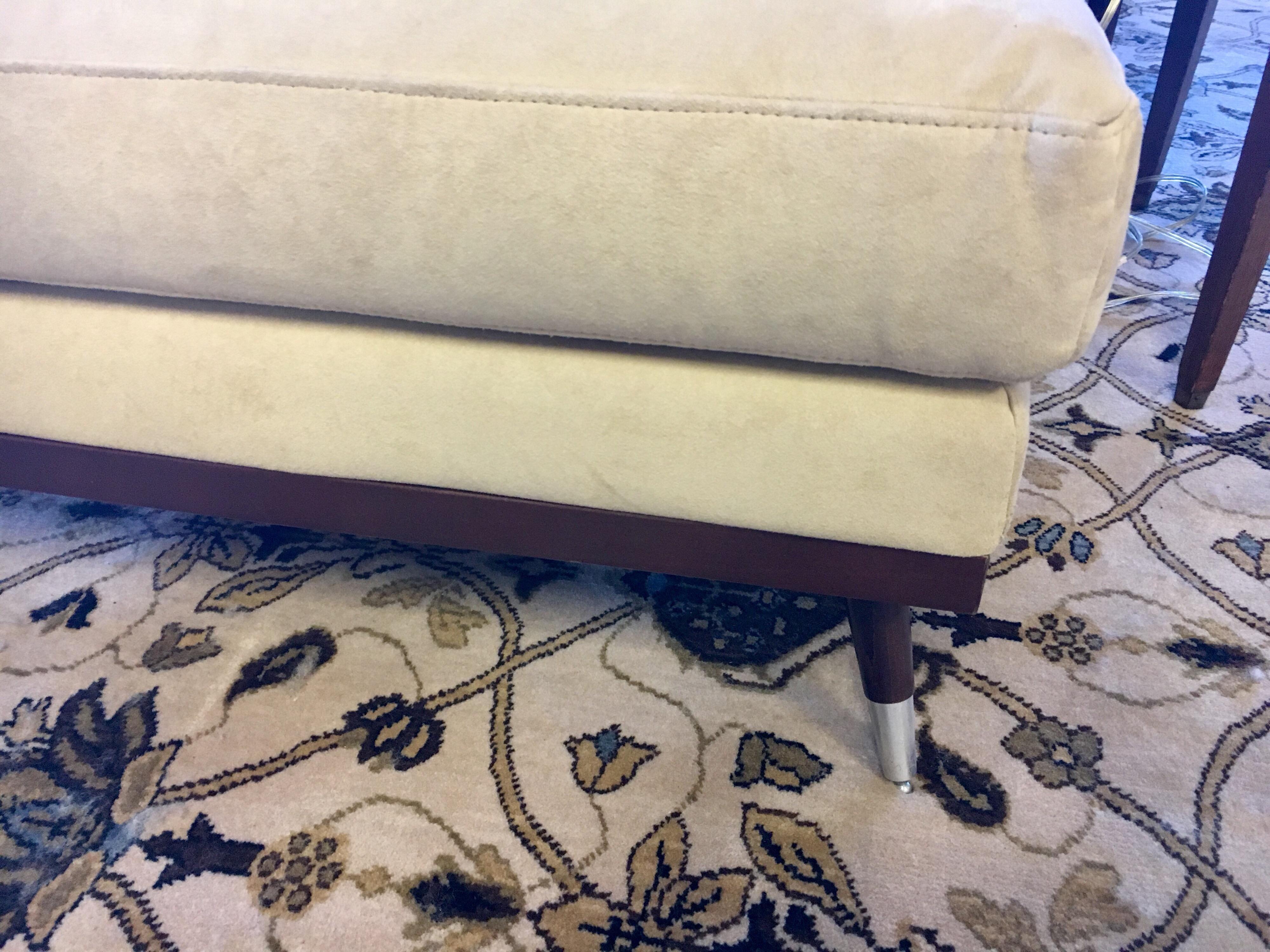 Ligne Roset Suede Feng Sectional Sofa Didier Gomez with Custom Knoll Pillows 1