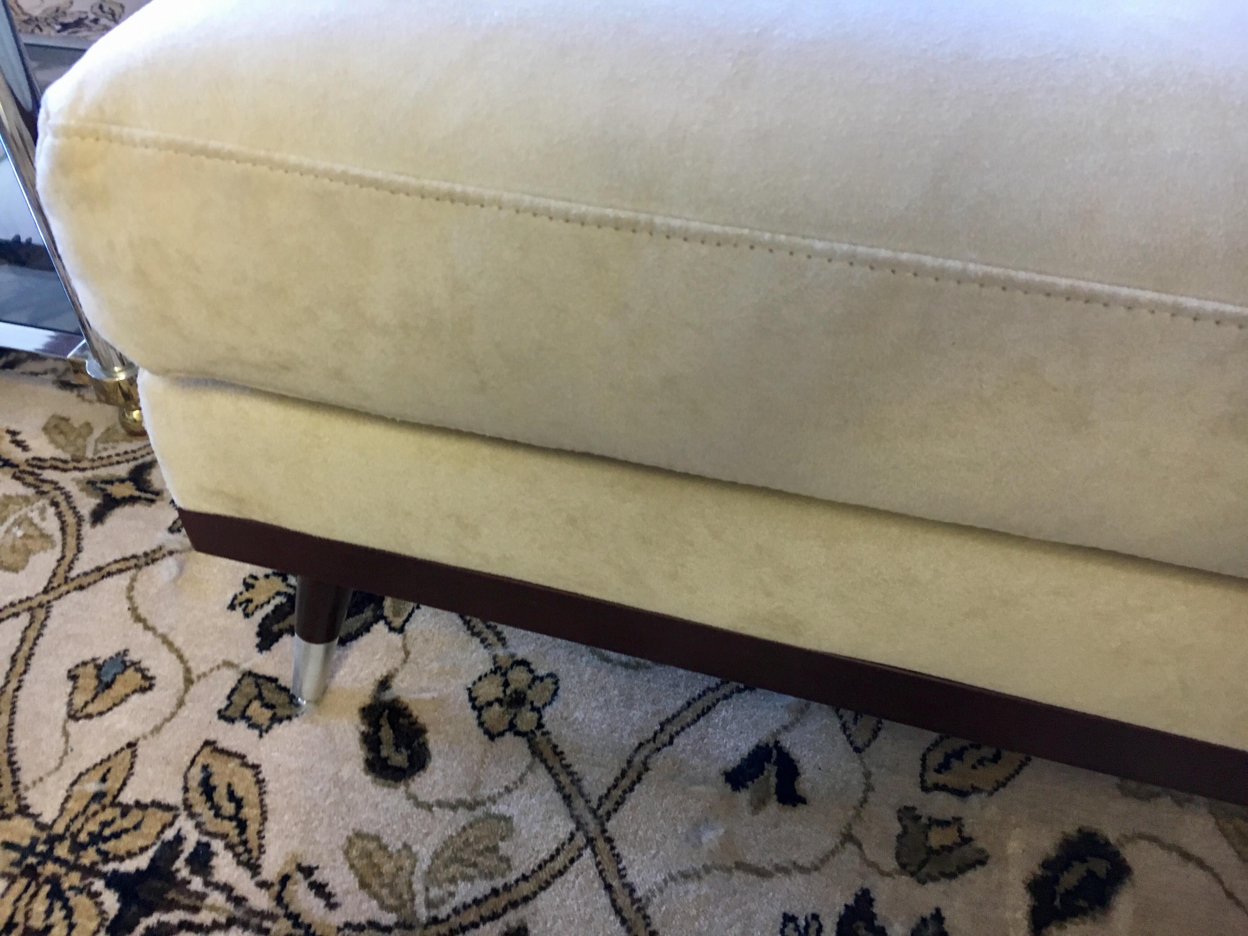 Contemporary Ligne Roset Suede Feng Sectional Sofa Didier Gomez with Custom Knoll Pillows