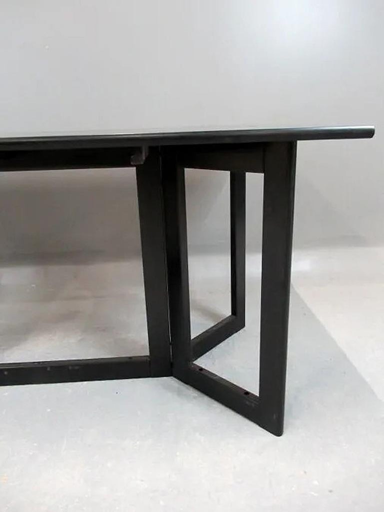 Ligne Roset, Table, Console Table in Blackened Wood circa 1970 For Sale at  1stDibs