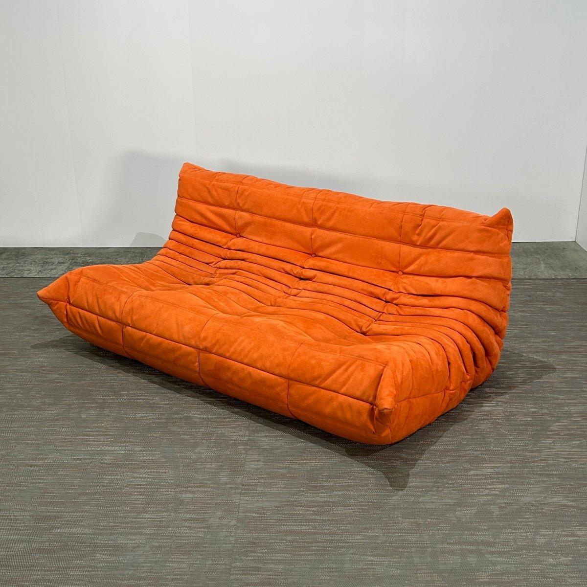 Fabric Ligne Roset Three Seater Togo by Michel Ducaroy For Sale