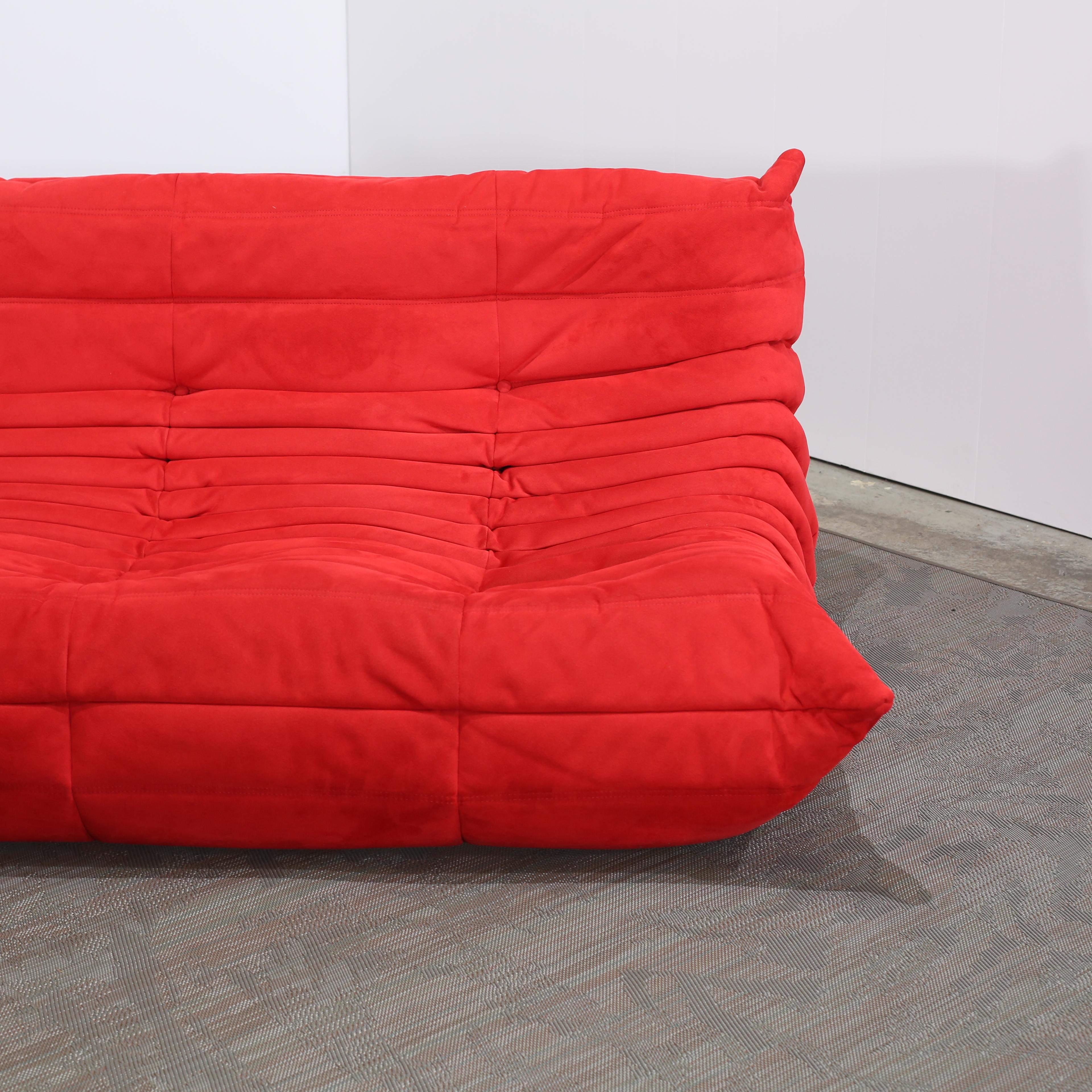 French Ligne Roset Three Seater Togo Sofa by Michel Ducaroy For Sale