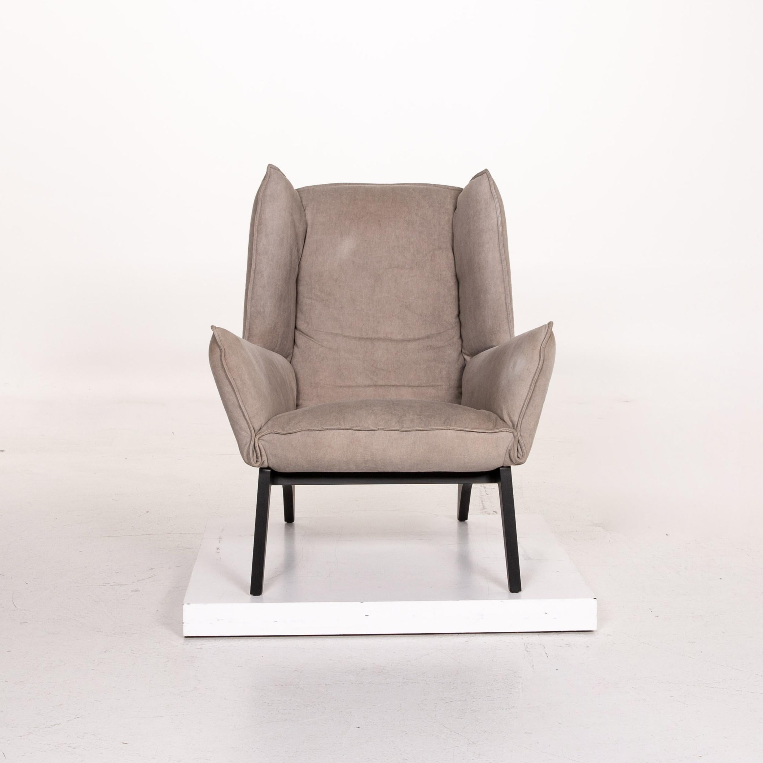 Ligne Roset Toa Fabric Armchair Gray Rémi Bouhaniche In Good Condition For Sale In Cologne, DE