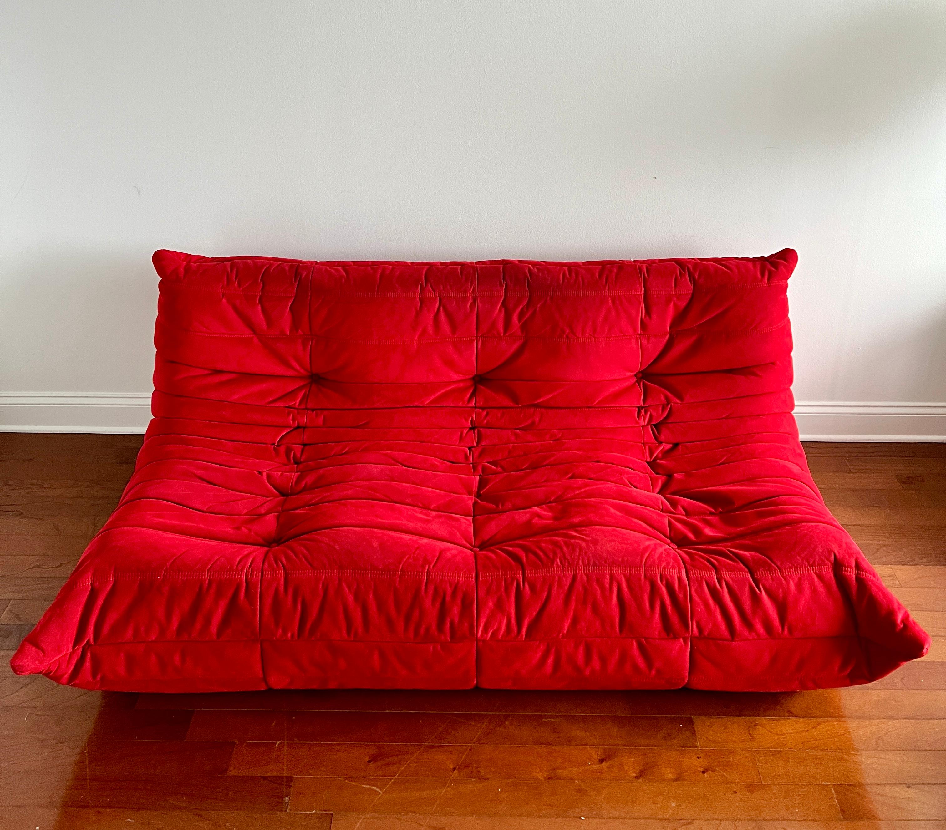 togo sofa red