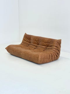 Ligne Roset Togo 3-seater in cognac leather