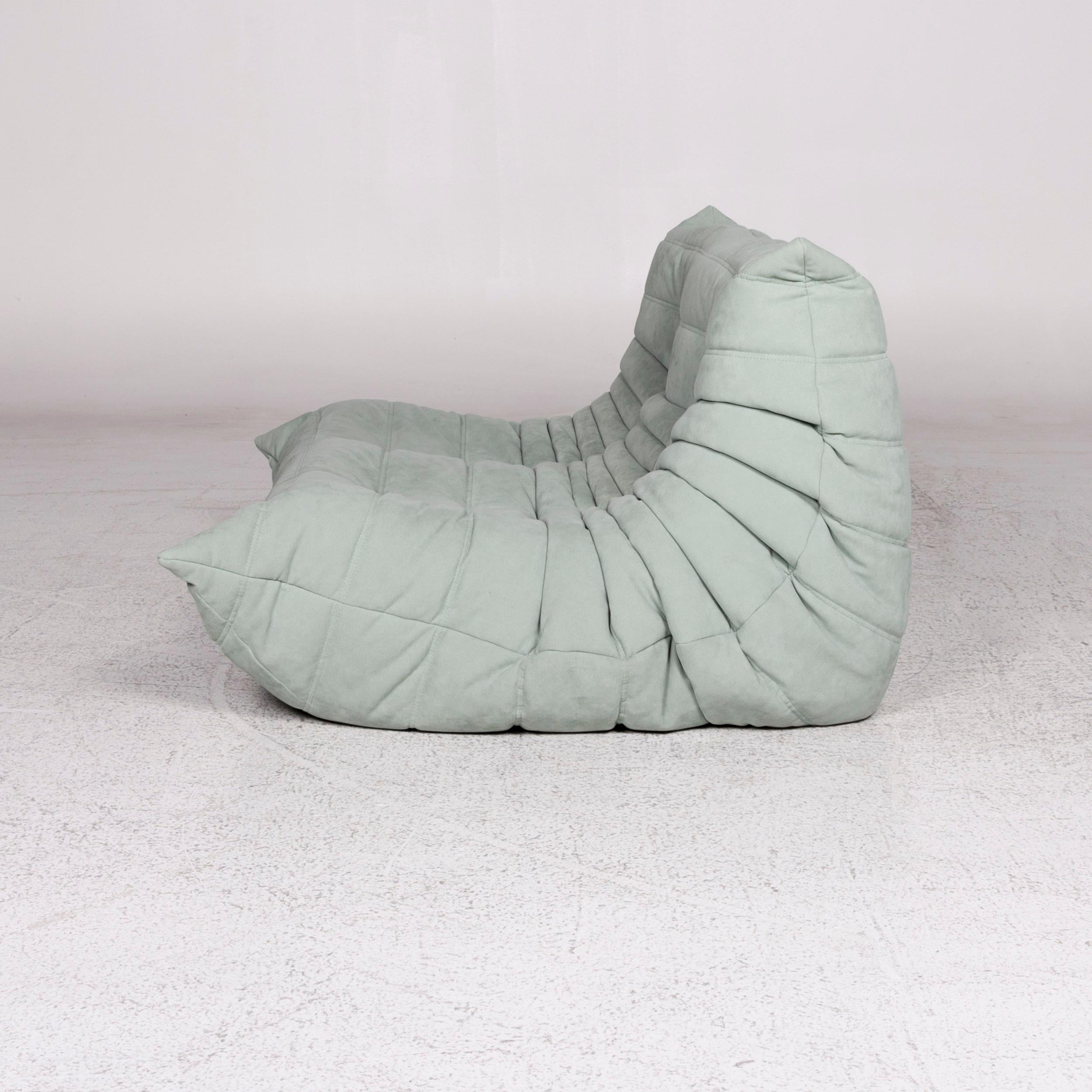 Fabric Ligne Roset Togo Alcantara Stoff Sofa Garnitur Mint Flieder Grün Lila 2x