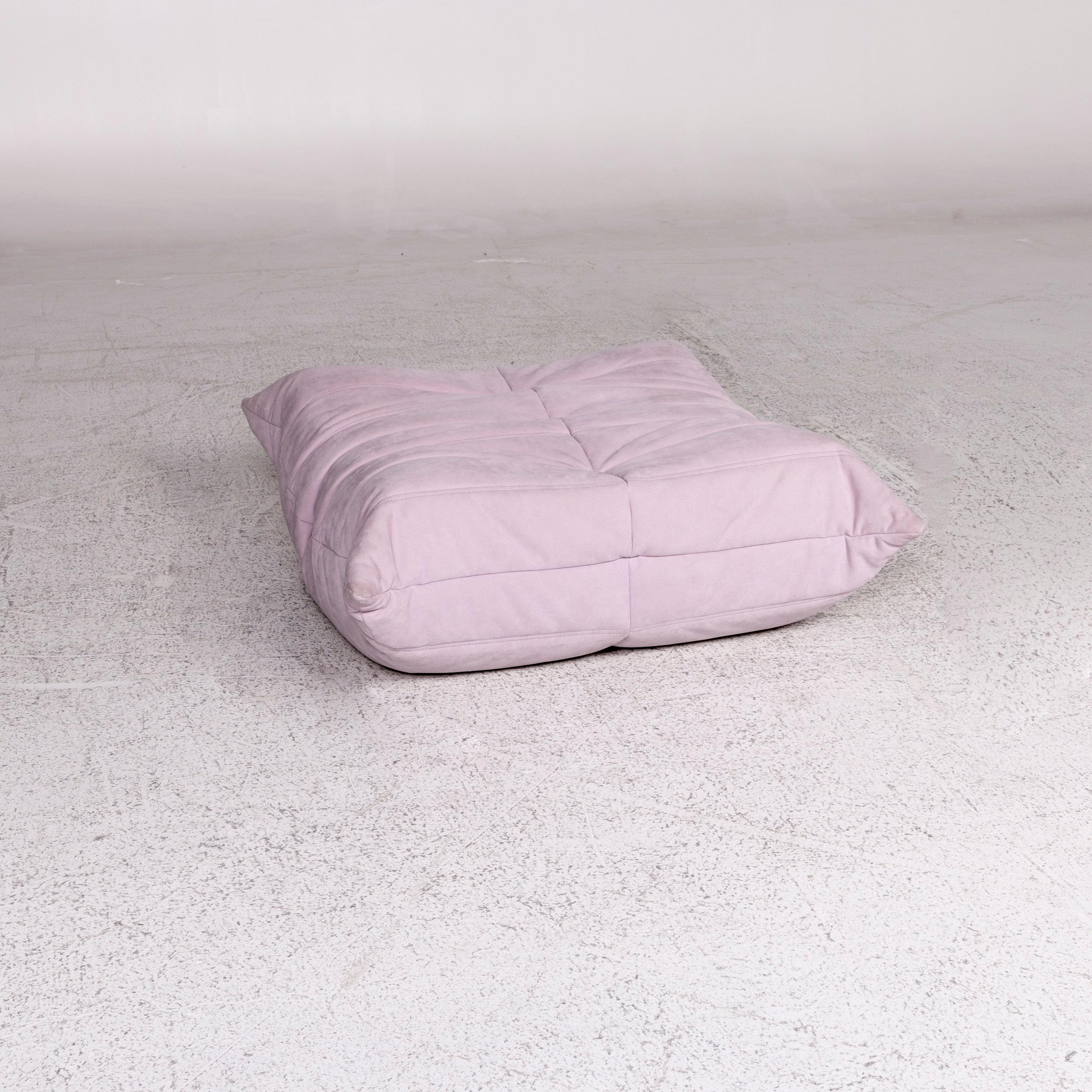 Ligne Roset Togo Alcantara Stoff Sofa Garnitur Mint Flieder Grün Lila 2x 2