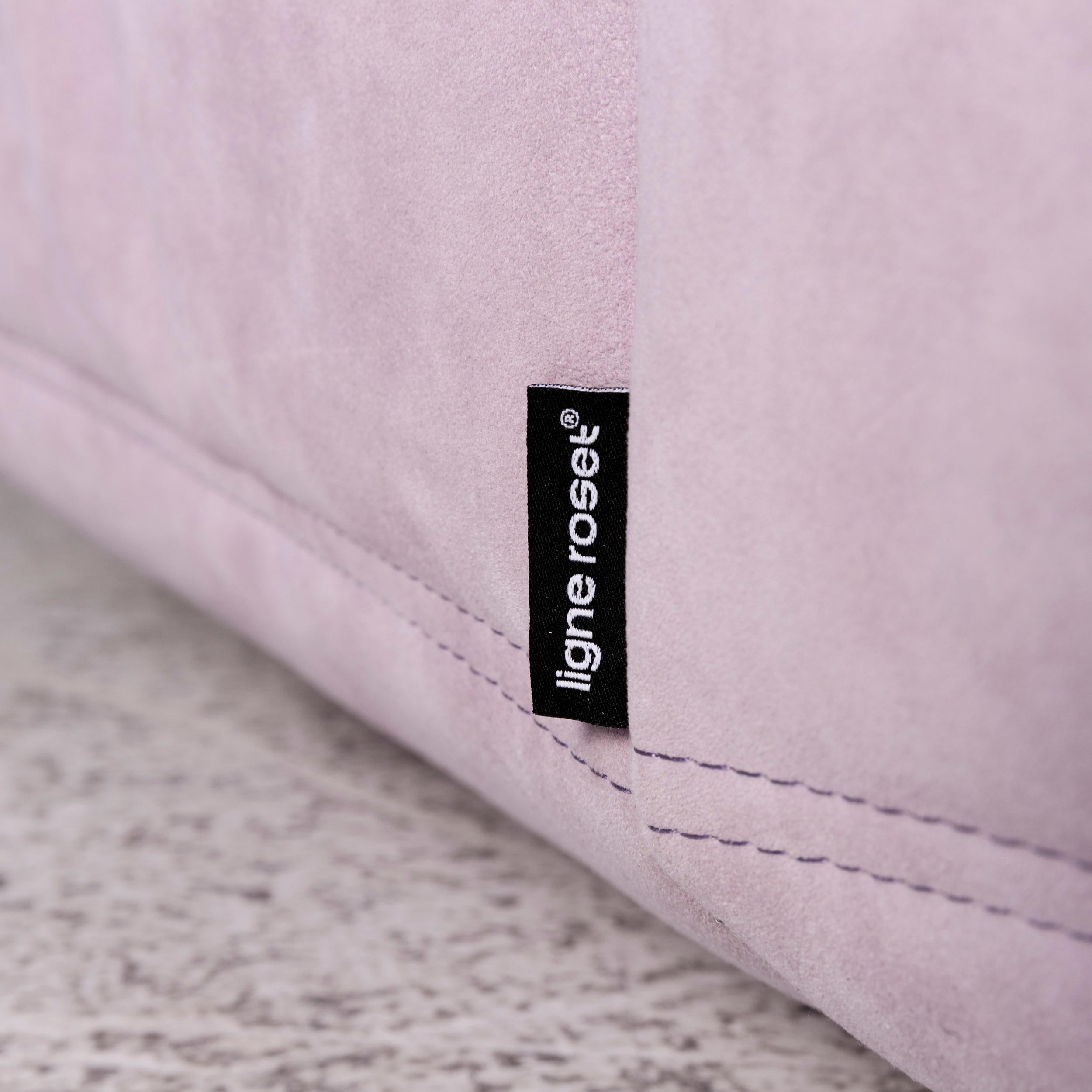 Ligne Roset Togo Alcantara Stoff Sofa Garnitur Mint Flieder Grün Lila 2x 8