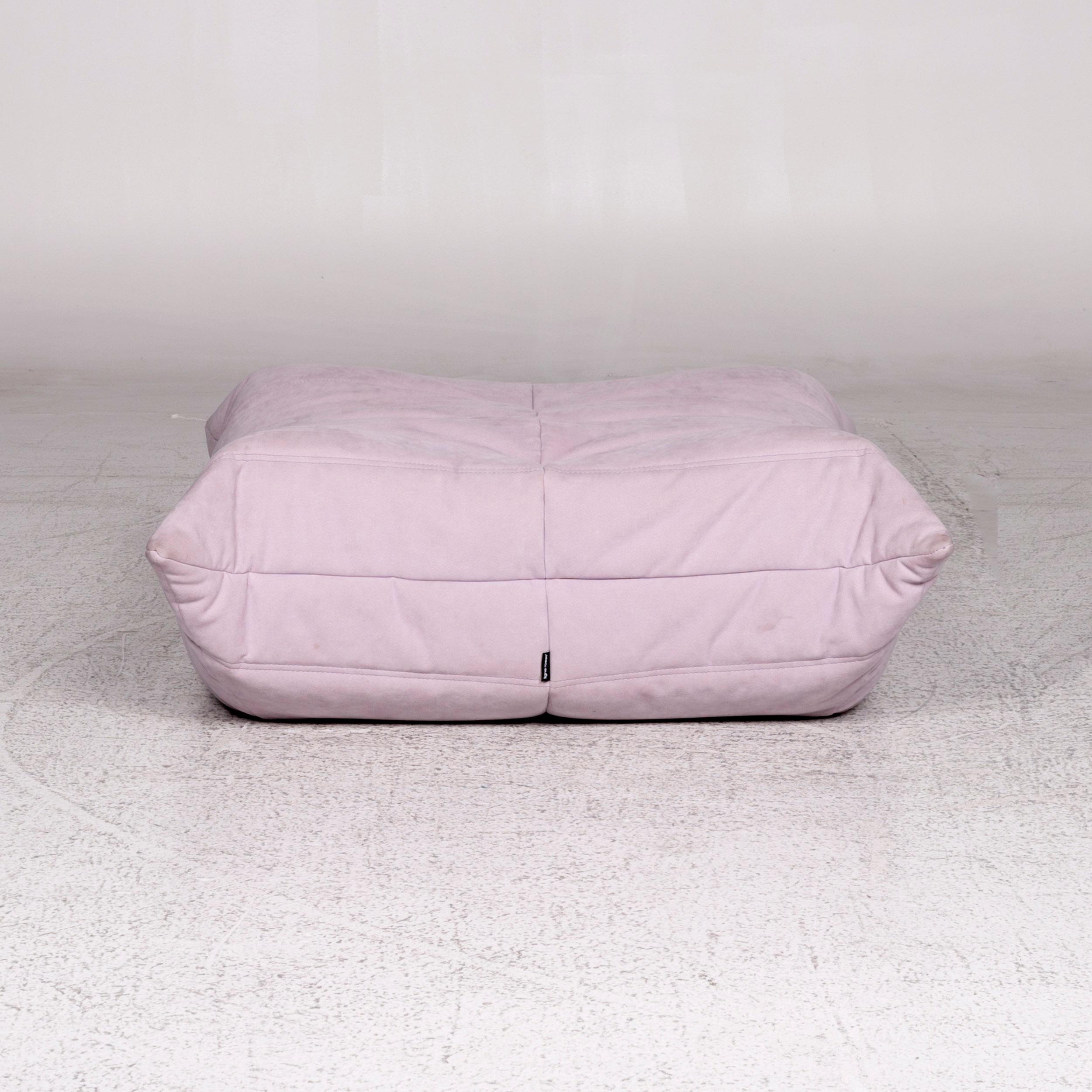 Ligne Roset Togo Alcantara Stoff Sofa Garnitur Mint Flieder Grün Lila 2x 10