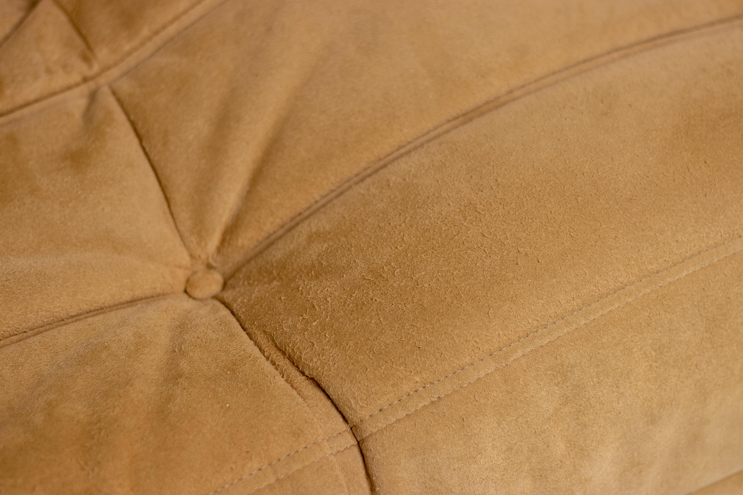 Ligne Roset Togo by Michel Ducaroy Alcantara Three-Seater Sofa 2