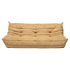 Ligne Roset Togo by Michel Ducaroy Alcantara Three-Seater Sofa