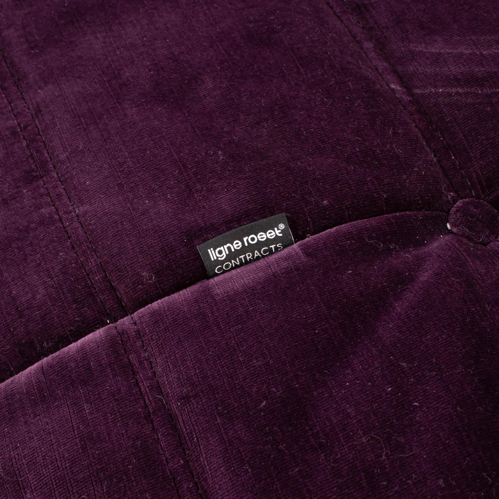 Ligne Roset Togo by Michel Ducaroy Purple Velvet 2 Seater Sofa 1