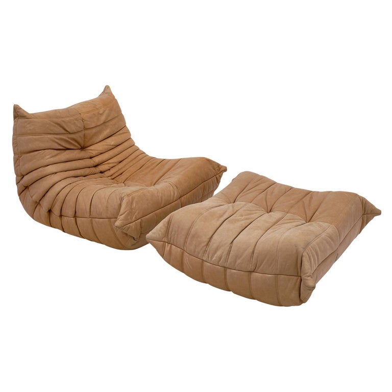 Ligne Roset Togo Chair and Ottoman at 1stDibs