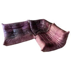 Ligne Roset 'Togo' Michel Ducaroy Sectional Sofa Signed Set of 3