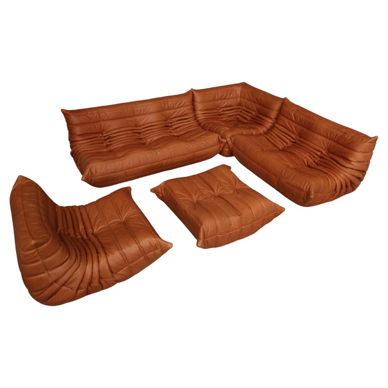 Vintage 3-Piece Brown Togo Sectional By Ligne Roset – Home Union NYC