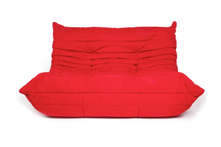 Ligne Roset Togo Sofa and 2Chair set for Roche Bobois, Made in France