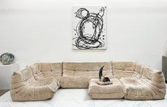 Ligne Roset Togo Sofa, Six Piece Sectional Designed by Michel Ducaroy, 1970's