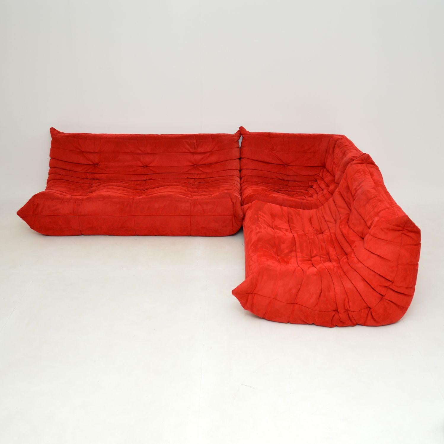 A stylish, iconic and extremely comfortable Ligne Roset Togo sofa suite. This was originally designed in the 1970’s, and this model is a more recent version. It is a genuine Ligne Roset Togo, made in France and fully labelled.

The condition is