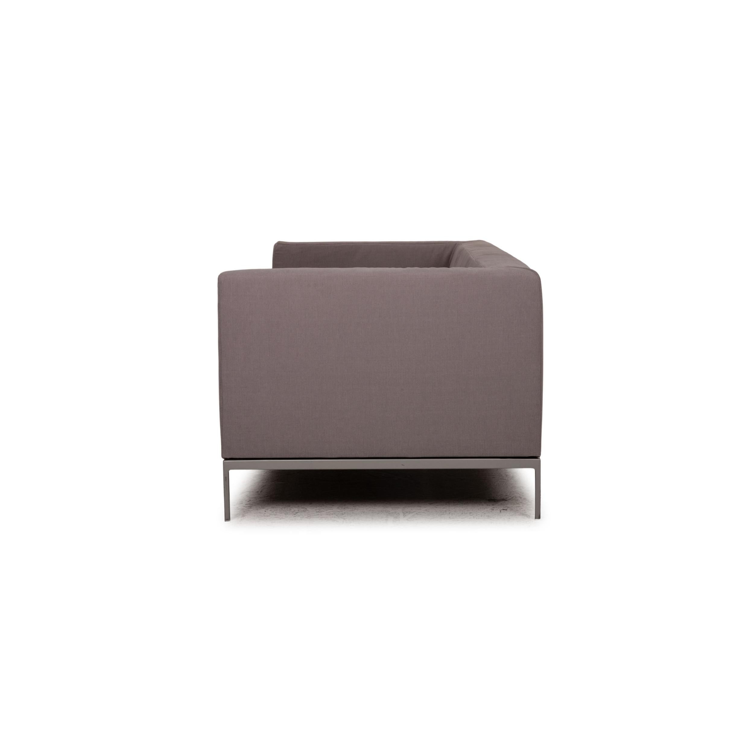 Ligne Roset Traversal Fabric Sofa Grau Zweisitzer-Kommode im Angebot 2