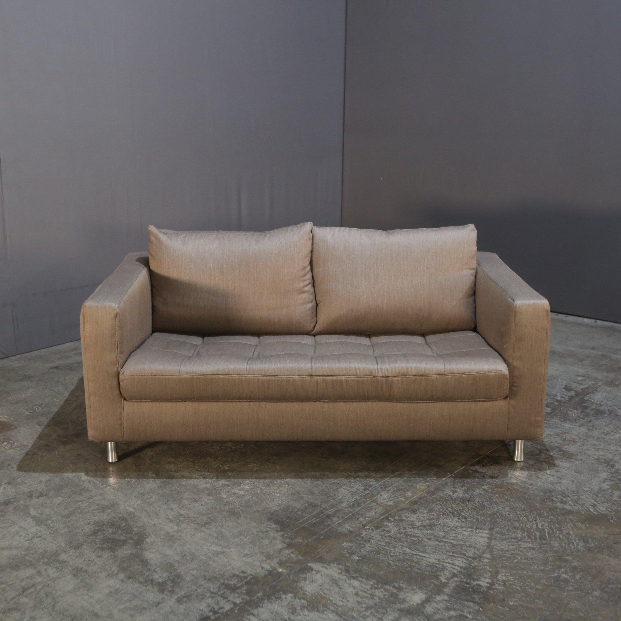Ligne Roset Two Seater Grey Sofa In Good Condition For Sale In Basildon, London