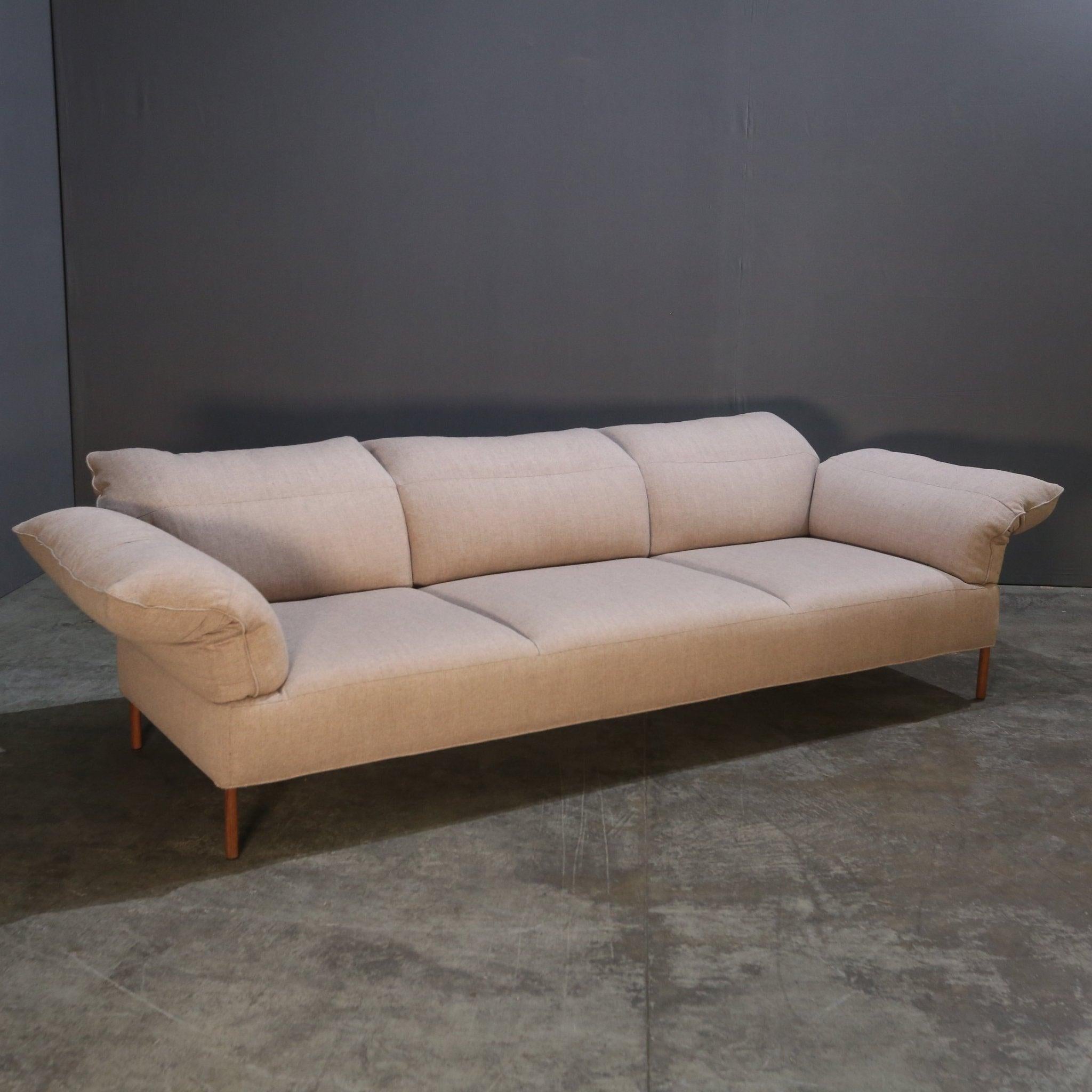 Ligne Roset Two Seater Grey Sofa In Good Condition For Sale In Basildon, London