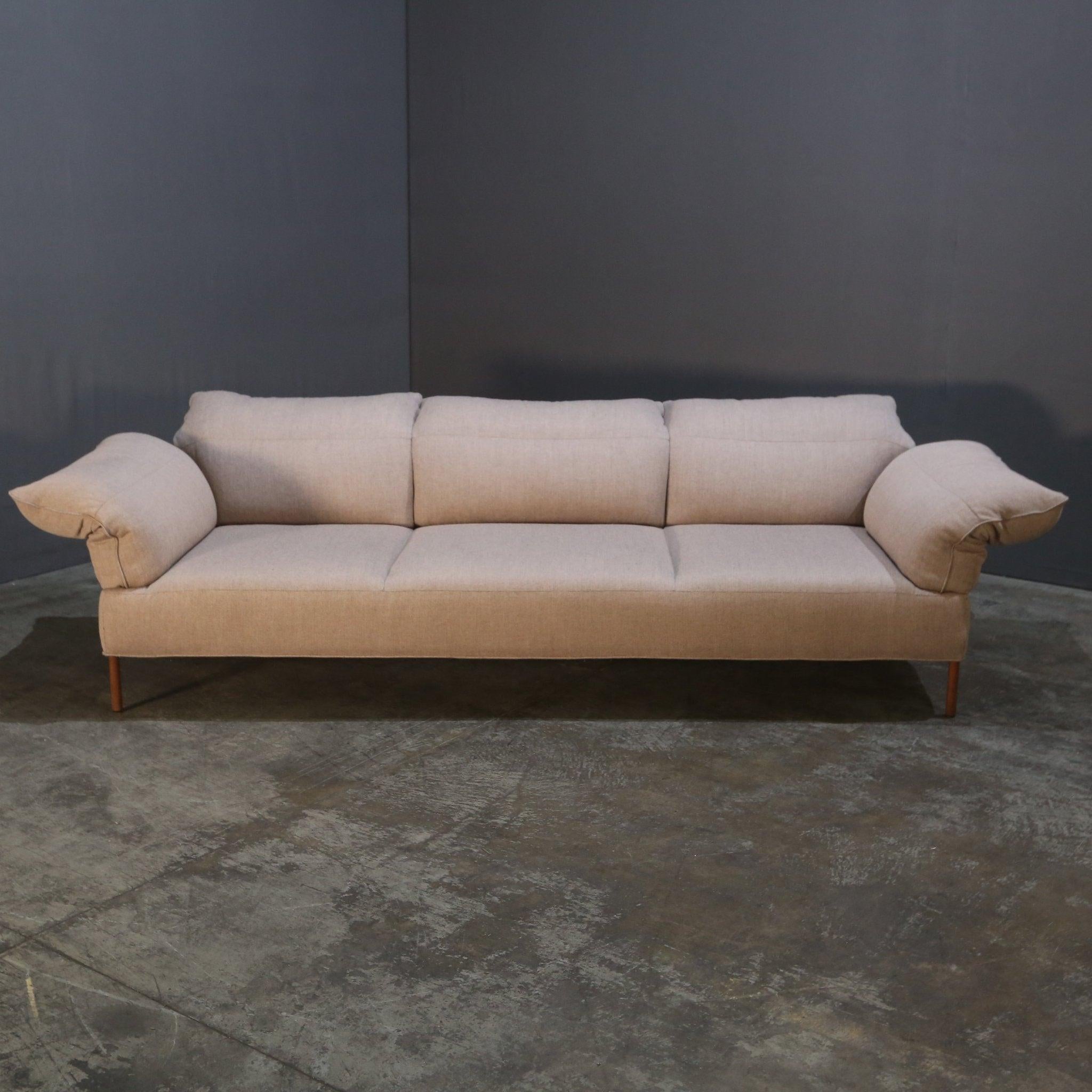 Fabric Ligne Roset Two Seater Grey Sofa For Sale
