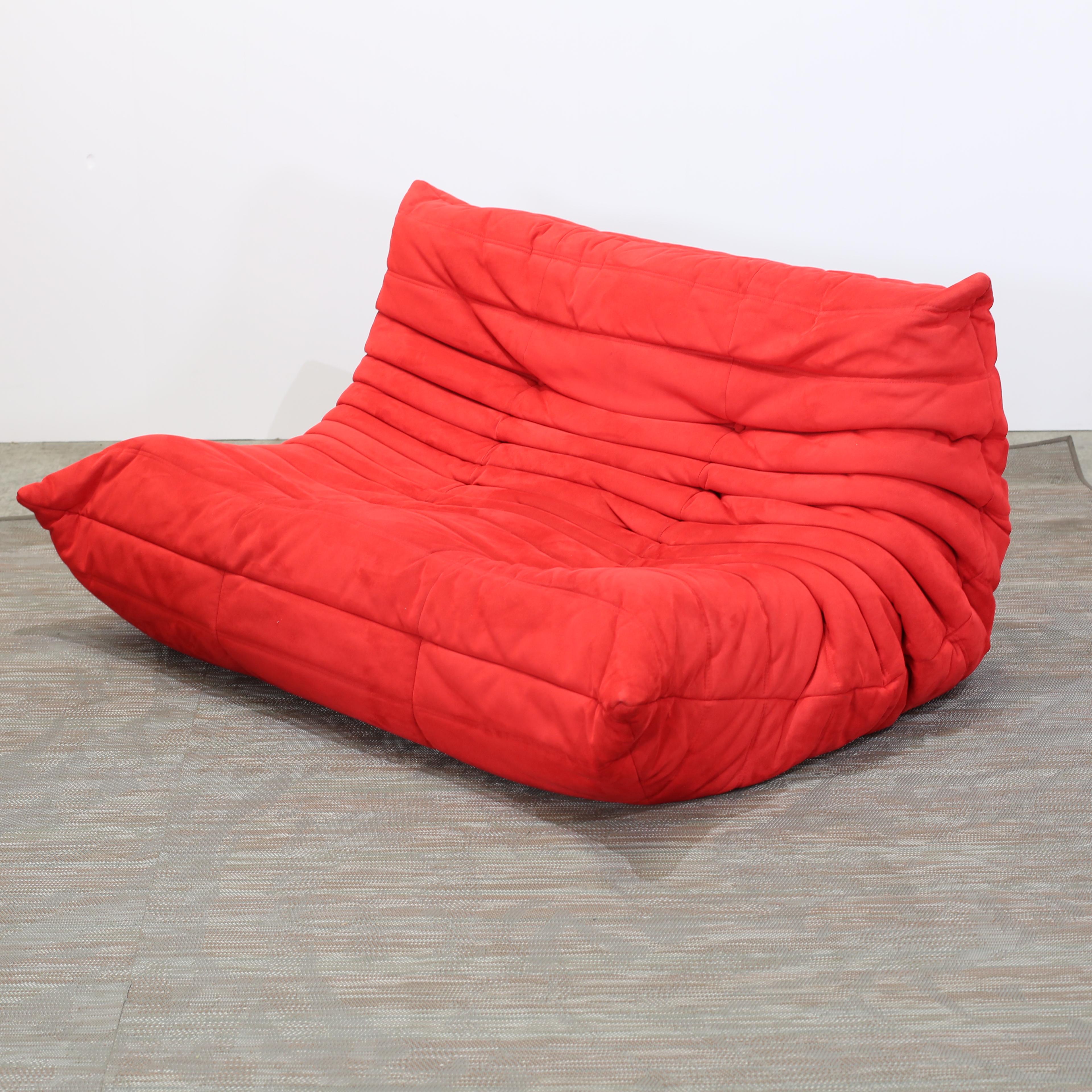 Mid-Century Modern Ligne Roset Two Seater Togo Sofa by Michel Ducaroy For Sale
