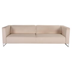 Ligne Roset Urbani Fabric Sofa Cream Three-Seater Couch Function