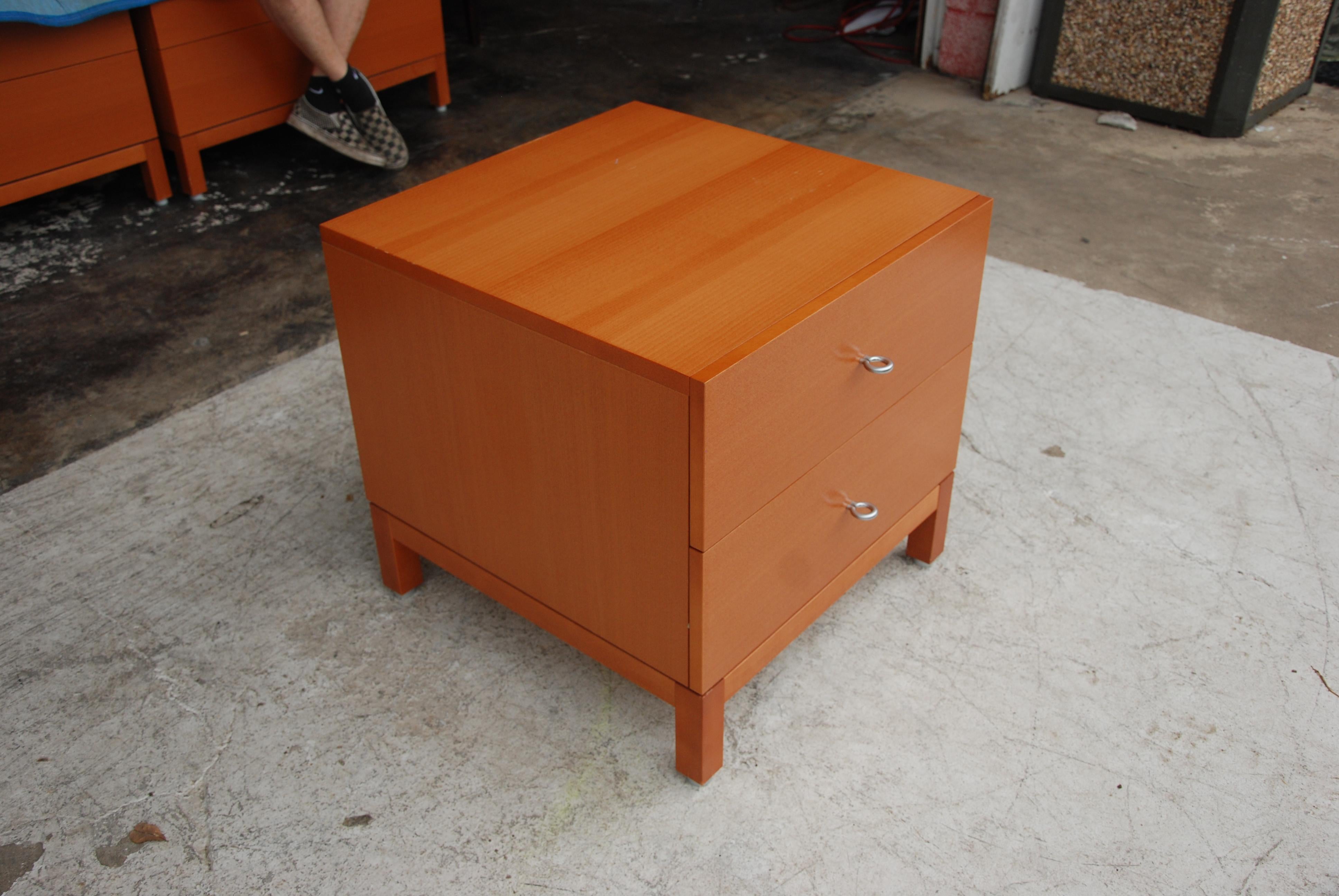 Modern Pearwood Nightstand 1