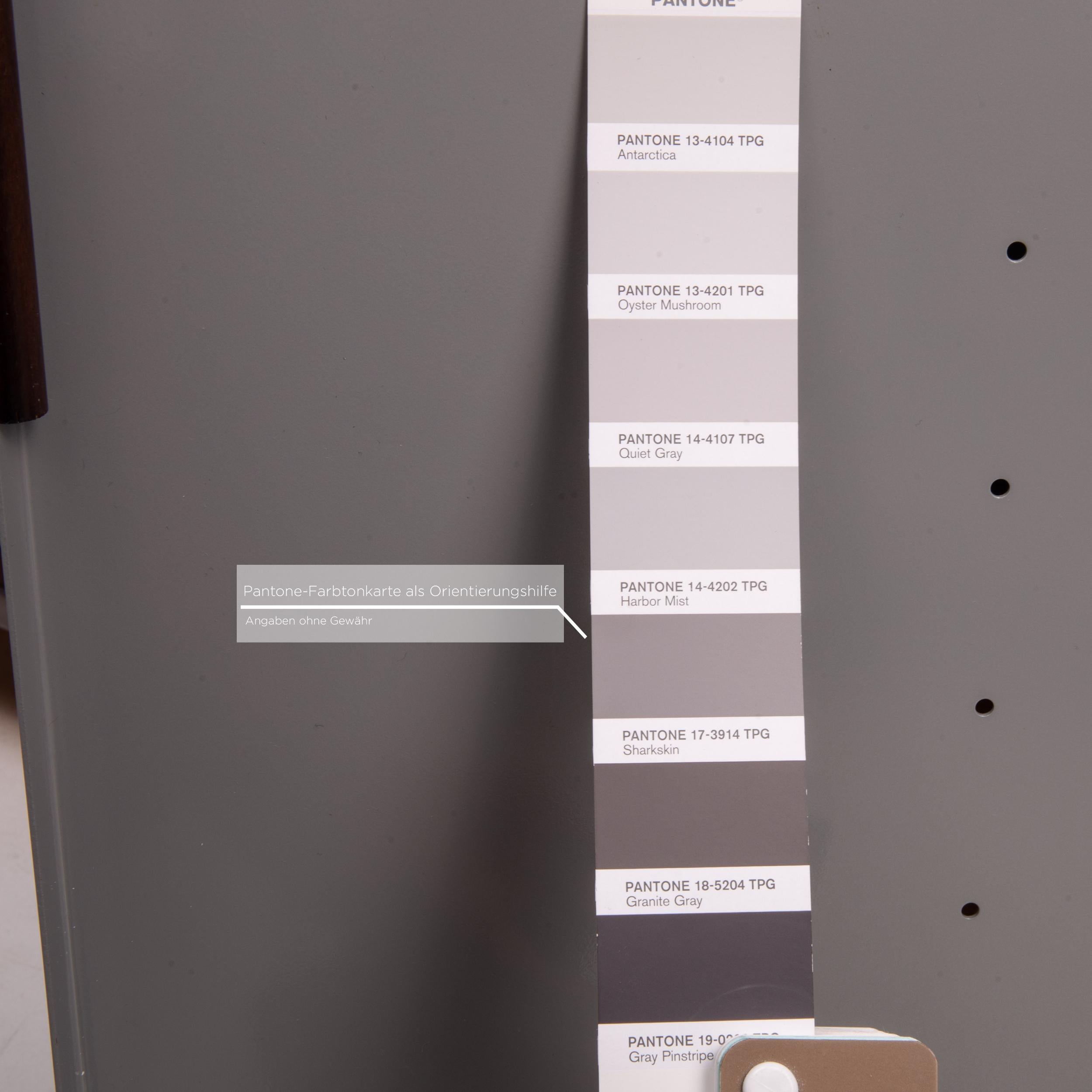 Contemporary Ligne Roset Wood Metal Shelf Brown Gray Cabinet
