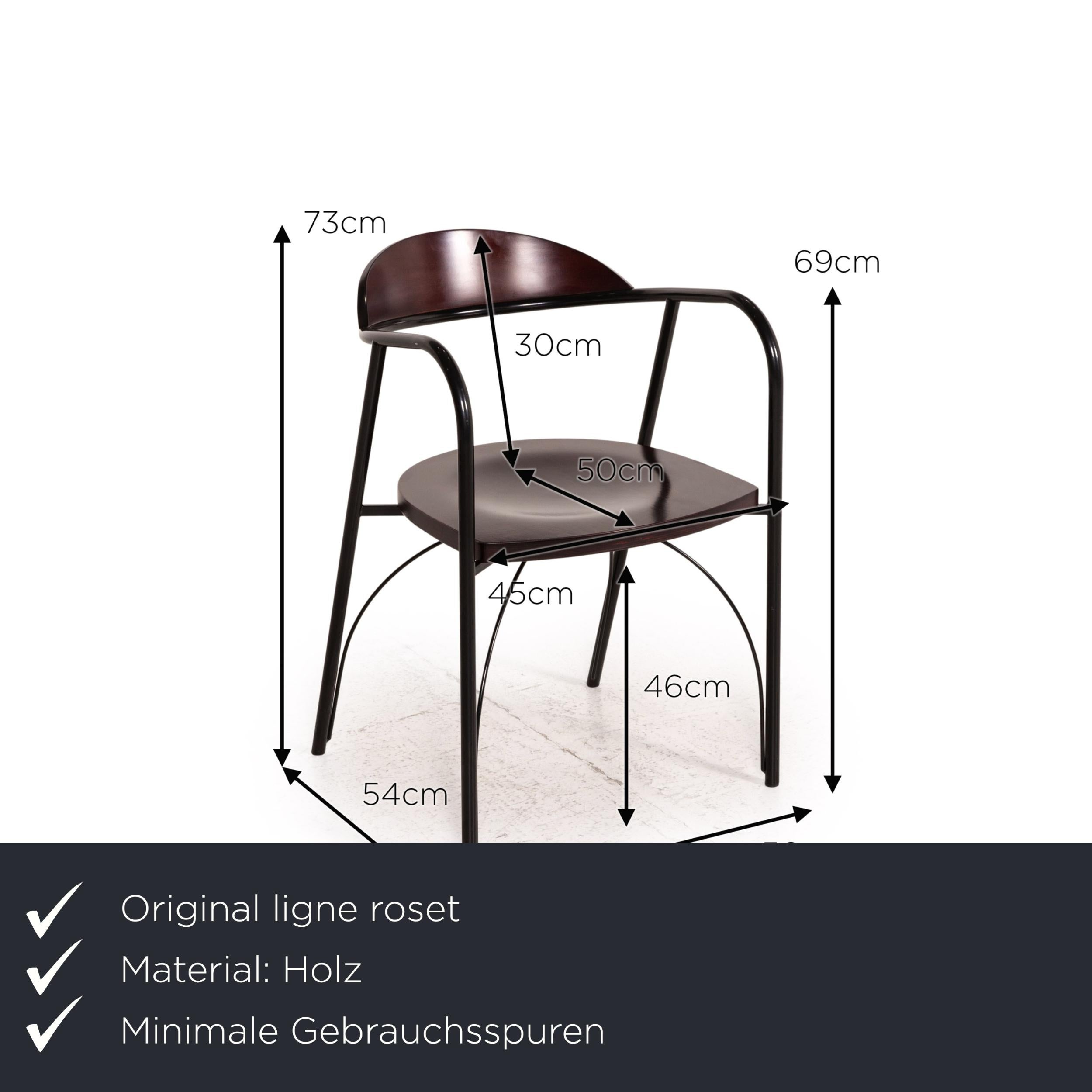 Moderne Secrétaire en bois de rose de Ligne, y compris une chaise et des meubles de bureau bruns et noirs