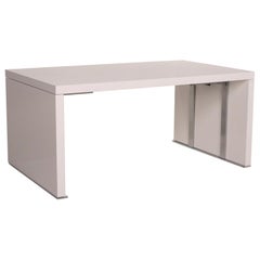 Table Ligne Roset en bois blanc Table de salle à manger fonctionnelle extensible
