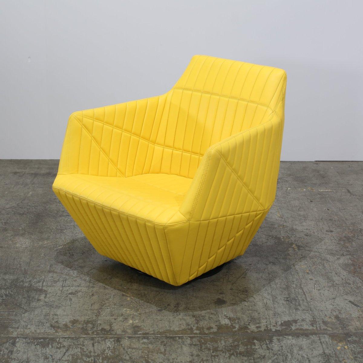 Ligne Roset Yellow Facett Armchair by R. & E. Bouroullec For Sale 3