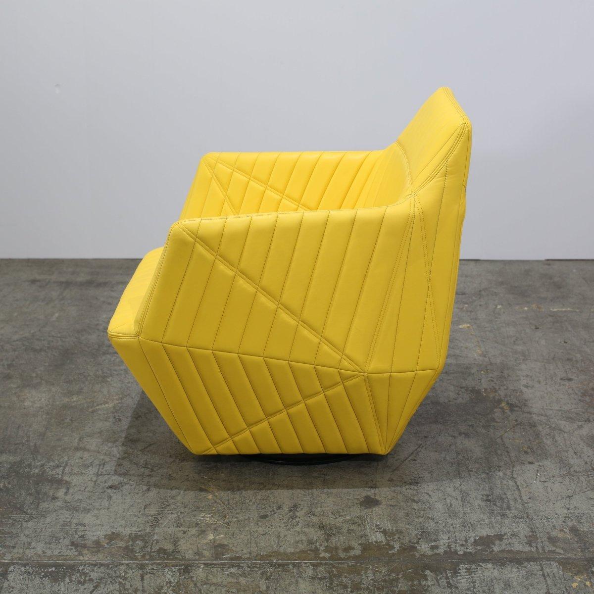 Contemporary Ligne Roset Yellow Facett Armchair by R. & E. Bouroullec For Sale