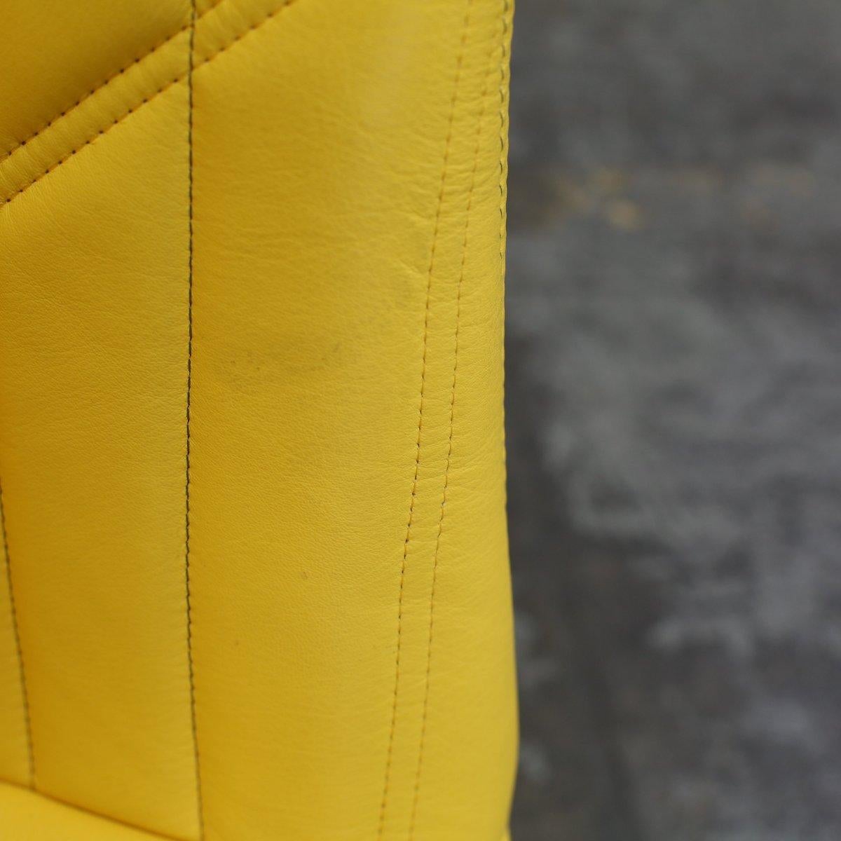 Fabric Ligne Roset Yellow Facett Armchair by R. & E. Bouroullec For Sale