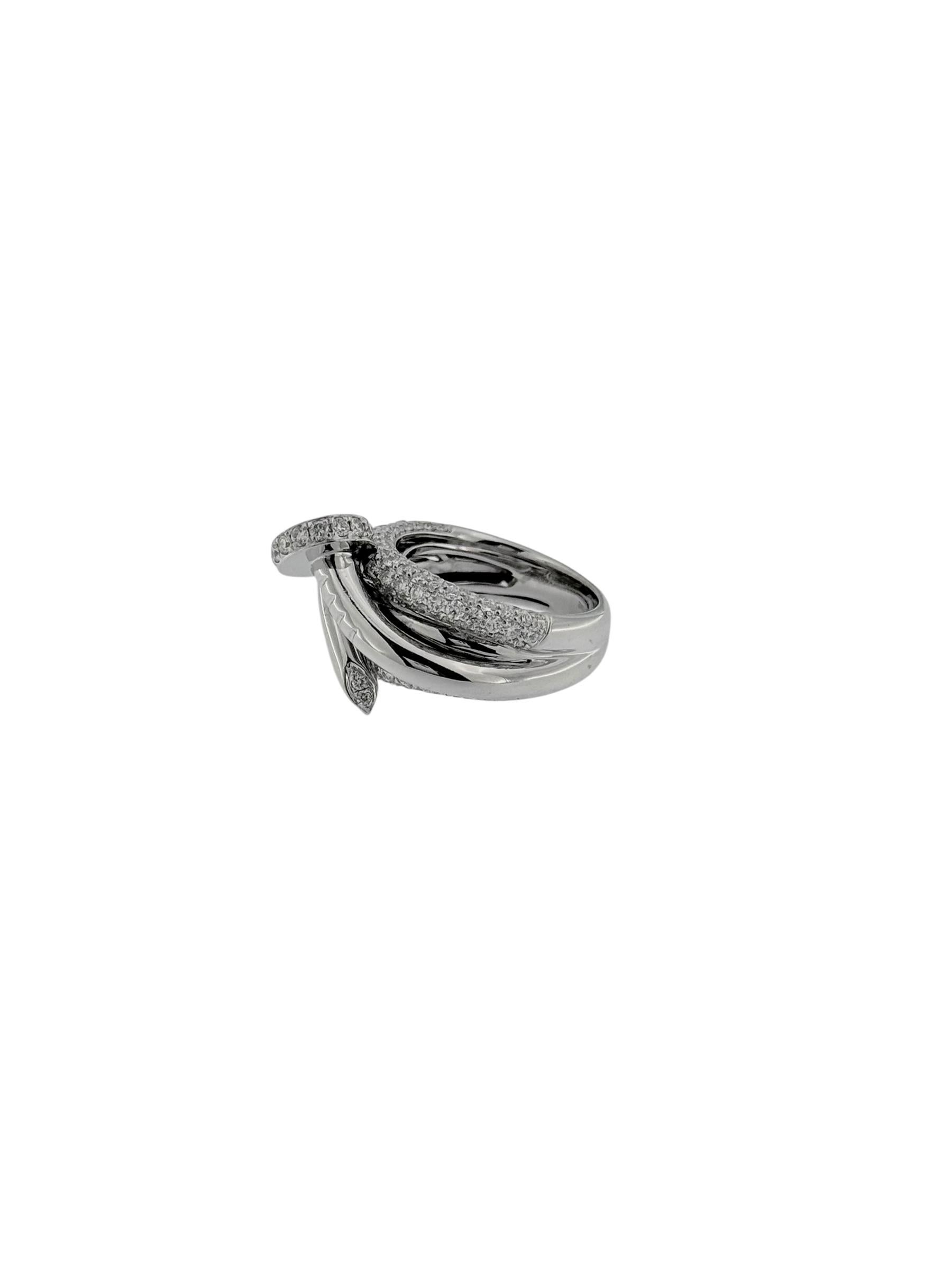 Ligne Vendome Bague en or blanc avec diamants en vente 5