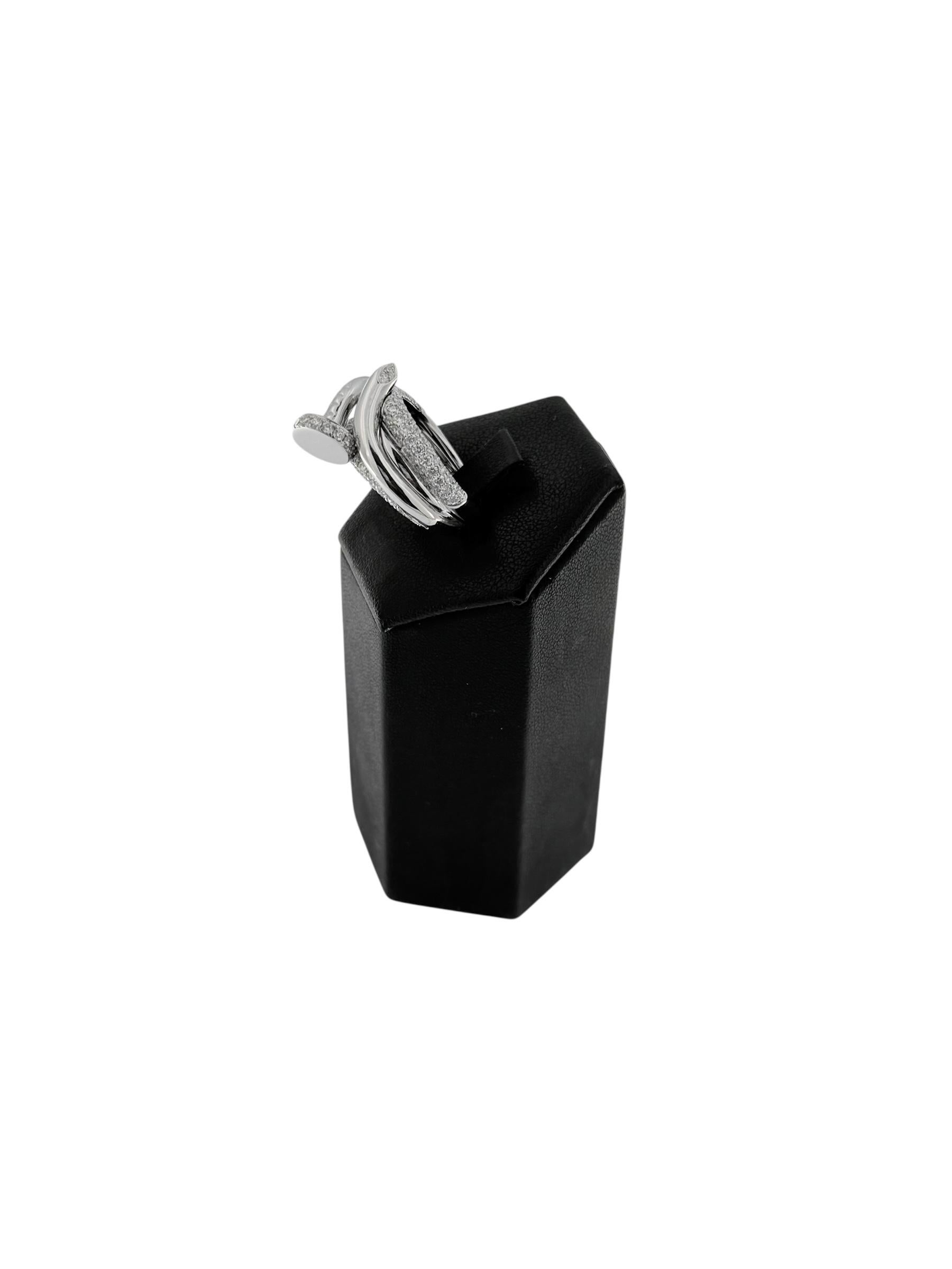 Ligne Vendome Bague en or blanc avec diamants Excellent état - En vente à Esch sur Alzette, Esch-sur-Alzette