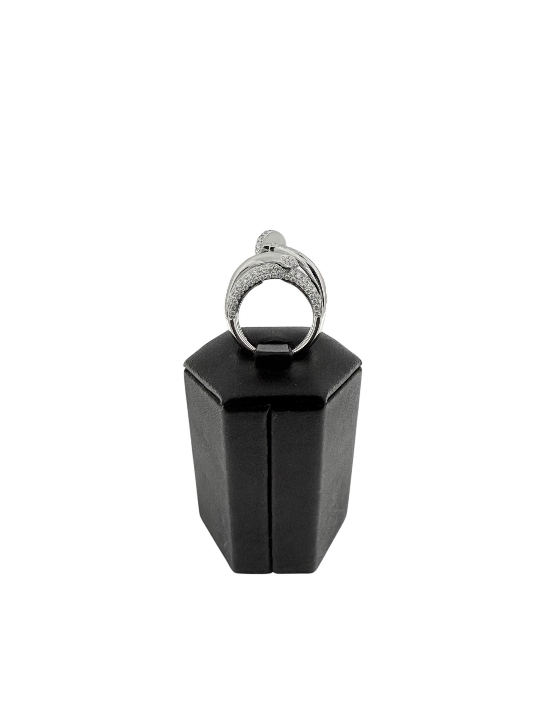 Ligne Vendome Bague en or blanc avec diamants Unisexe en vente