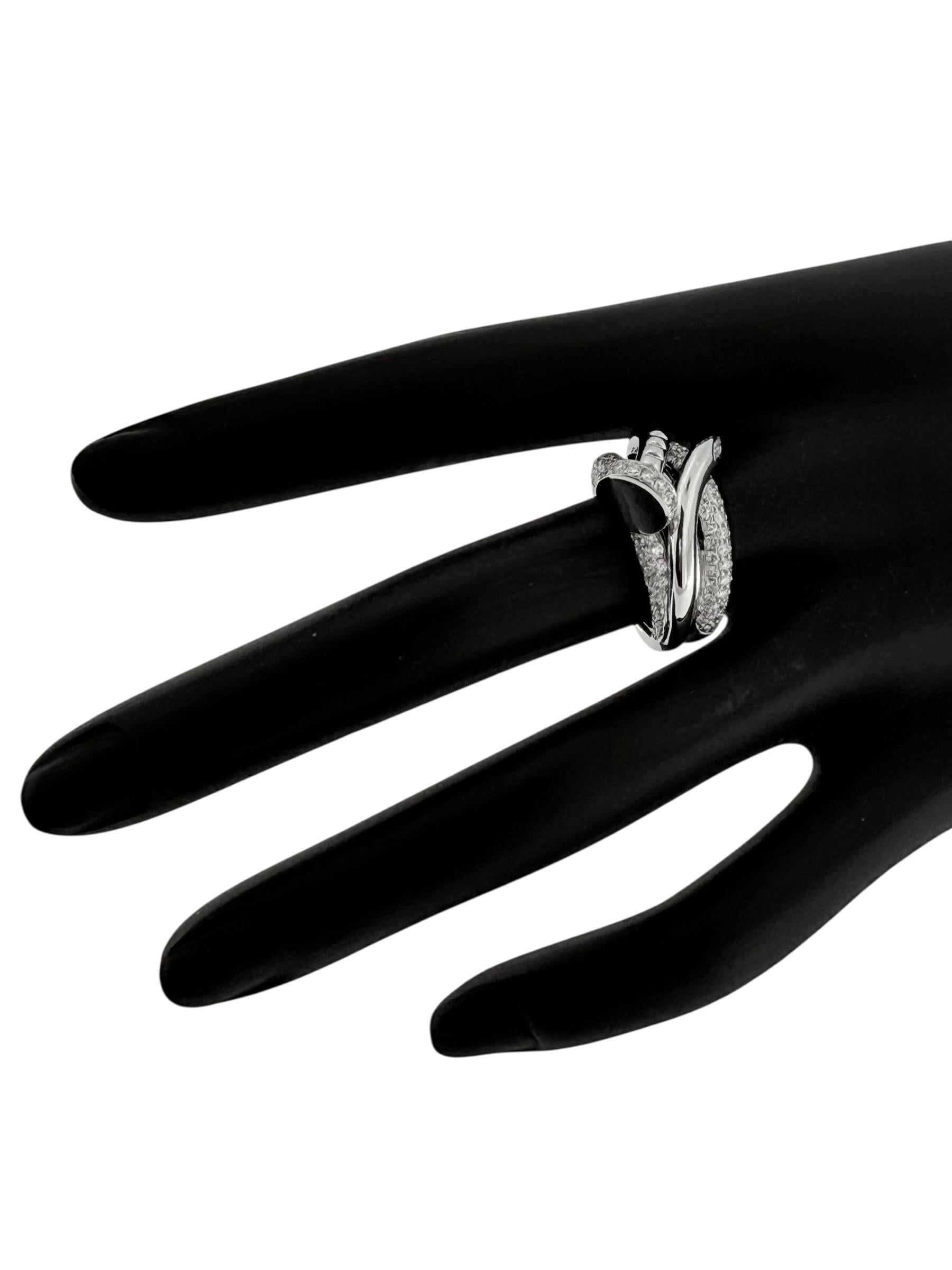 Ligne Vendome Bague en or blanc avec diamants en vente 3