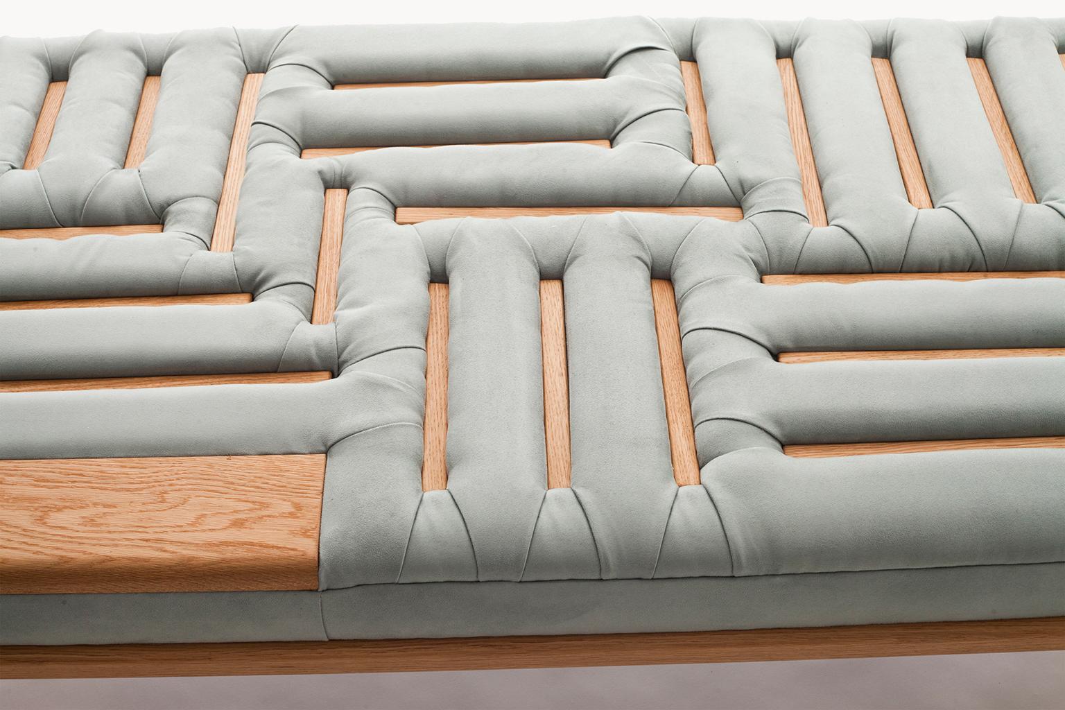Lignes de Capiton, Contemporary Daybed with Unique Upholstery In New Condition For Sale In Tel Aviv, IL