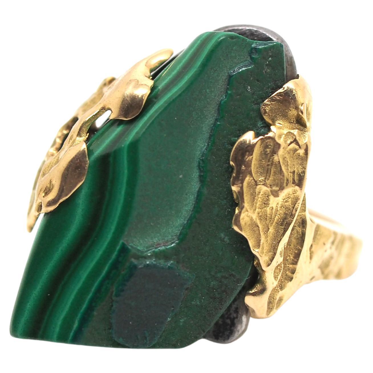 Lignes Vertes Ecume Ring by Karl Mazlo