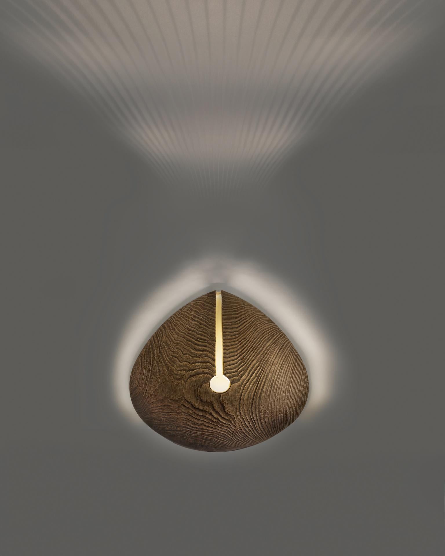 Inspirée par la beauté de la Nature, cette superbe applique en laiton moulé présente des détails complexes de grain de bois, ce qui la rend vraiment unique en son genre. L'applique Lignum allie harmonieusement une esthétique naturelle à un design