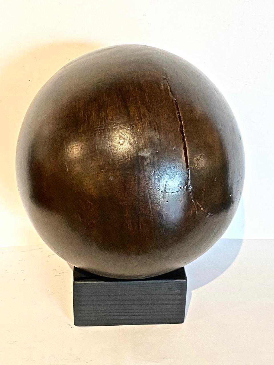 brown bowling ball
